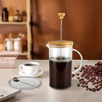 ACKLLR 6 Pack French Press Replacement Filter Screen,Reusable Stainless Steel Mesh Filters for Universal 1000 ml / 34 oz / 8 cup French Press Coffee Makers