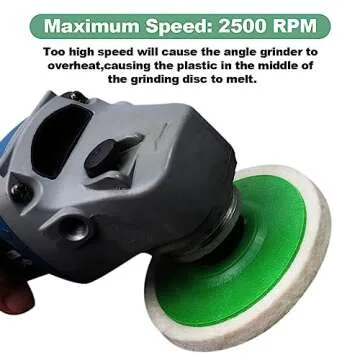 ATOPLEE Wool Polishing Wheel Disc for Grinders 10pcs 4-1/2"