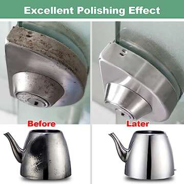 ATOPLEE Wool Polishing Wheel Disc,10pcs 4-1/2" x 7/8" Arbor Buffing Wheel for 4.5 Inch Angle Grinder,Wool Felt Polishing Wheel for Metal,Marble,Wood（Hole Diameter:22mm,Thickness:8mm）