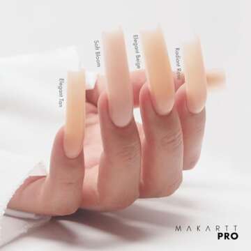 MakarttPro Acrylic Powder - 56g/2oz Acrylic Nail Cover Powder for Nail Extension, Perfect Acrylic Powder for Professional Private Nail Technicians - Color - Elegant Tan