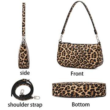 Trendy 90s Lapsting Shoulder Bag for Women - Chic Mini Handbag