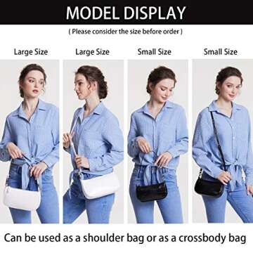 Trendy 90s Lapsting Shoulder Bag for Women - Chic Mini Handbag