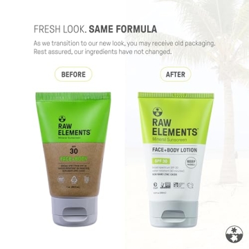 Raw Elements SPF 30 Mineral Sunscreen - Reef Safe and Natural Protection