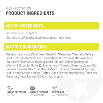 Raw Elements SPF 30 Mineral Sunscreen - Reef Safe and Natural Protection