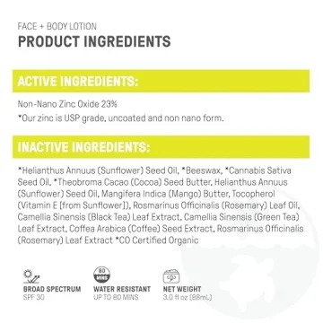Raw Elements SPF 30 Mineral Sunscreen - Reef Safe and Natural Protection