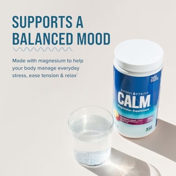 Natural Vitality CALM Magnesium Supplement Vegan Non-GMO