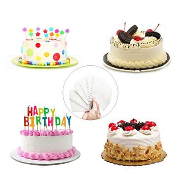 YIFARUBE 7 Pcs Cake Scraper Set for Easy Decorating