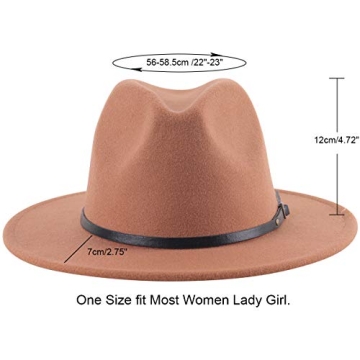 Lanzom Elegant Women’s Wide Brim Floppy Hat for Outdoor Fun