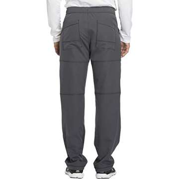 Dickies Dynamix Scrub Pants for Men with Zip Fly, Athletic-Inspired with Four-Way Stretch and Moisture Wicking DK110, S, Pewter