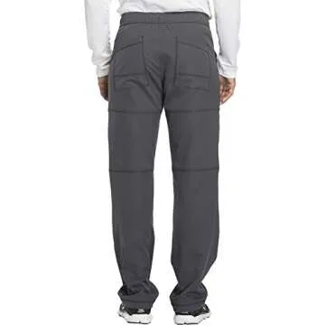 Dickies Dynamix Scrub Pants for Men with Zip Fly, Athletic-Inspired with Four-Way Stretch and Moisture Wicking DK110, S, Pewter