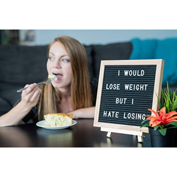 Little Hippo Black Felt Letter Board with 690 Pre-Cut Letters