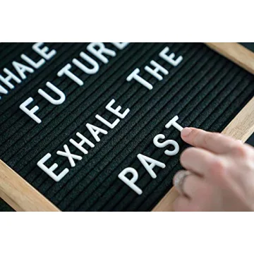 Little Hippo Black Felt Letter Board with 690 Pre-Cut Letters