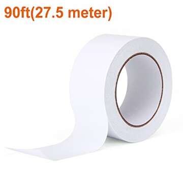 Clear Double Sided Tape Sticky Tape, 2 Inch by 30 Yards (1 Roll), High Duty Adhesion Permanent Double-Sided Adhesive Tape for DIY Arts, Crafts, Photography, Scrapbooking, Furniture