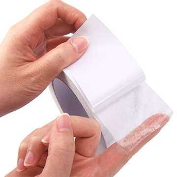 Clear Double Sided Tape Sticky Tape, 2 Inch by 30 Yards (1 Roll), High Duty Adhesion Permanent Double-Sided Adhesive Tape for DIY Arts, Crafts, Photography, Scrapbooking, Furniture