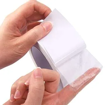 Clear Double Sided Tape Sticky Tape, 2 Inch by 30 Yards (1 Roll), High Duty Adhesion Permanent Double-Sided Adhesive Tape for DIY Arts, Crafts, Photography, Scrapbooking, Furniture