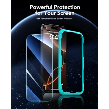 ESR iPhone 16 Pro Screen Protectors - 3 Pack HD Quality