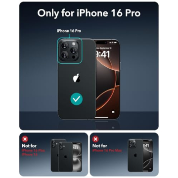 ESR iPhone 16 Pro Screen Protectors - 3 Pack HD Quality