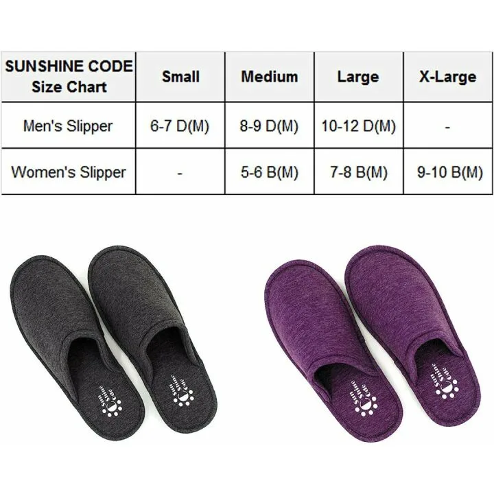 Comfortable Memory Foam Slippers with Travel Bag