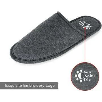 Comfortable Memory Foam Slippers with Travel Bag