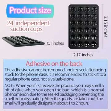 Giumel 2PCS Silicone Suction Phone Case Mount,Non Slip Suction Cup Phone Mount,Hands-Free Phone Accessories Holder for Selfies and Videos,Silicon Adhesive Phone Stand Sticky for Cell Phone Transparent