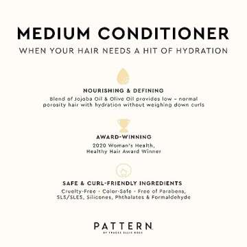 PATTERN Beauty by Tracee Ellis Ross Medium Conditioner - Hydration & Slip for Curly Hair 3a-4a, 29 fl oz