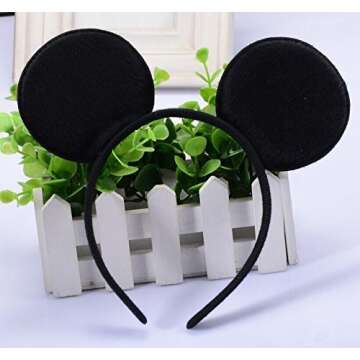 Charming Mouse Ears Headband Set for All Occasions, Comfortable and Fun!