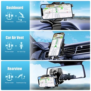 2023 Car Phone Mount: 1200° Rotation, Hands-Free Holding
