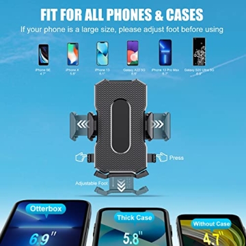 2023 Car Phone Mount: 1200° Rotation, Hands-Free Holding