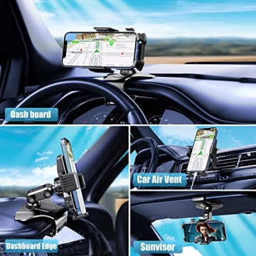 2023 Car Phone Mount: 1200° Rotation, Hands-Free Holding