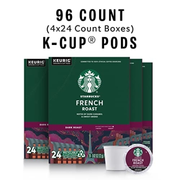 Starbucks Dark Roast K-Cups - 96 Pods Included