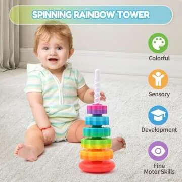 Engaging Baby Spinning Stacking Toys for 1-3 Years