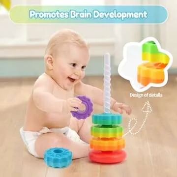 Engaging Baby Spinning Stacking Toys for 1-3 Years