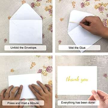 A7 Envelopes 100 Pack - High Quality White Envelopes