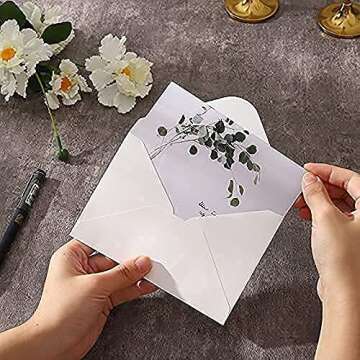 A7 Envelopes 100 Pack - High Quality White Envelopes