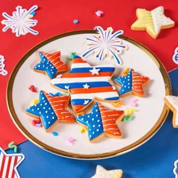 ETERSION Star Cookie Cutter Set - 5 Pieces, Perfect for Baking Fun with Kids!