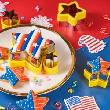 ETERSION Star Cookie Cutter Set - 5 Shapes for Fun Baking