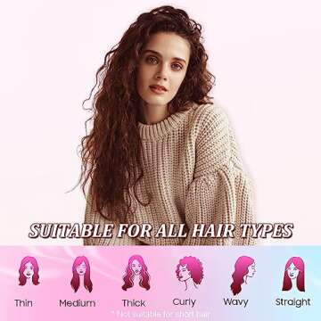 YOUSHEME 4PCS New Satin Heatless Hair Curler, Hair Rollers for No Heat Curls with Hair Caps for All Hair Types, No Heat Curling Headband Can Sleep in Overnight, DIY Hairstyling Tools for Women (Pink)