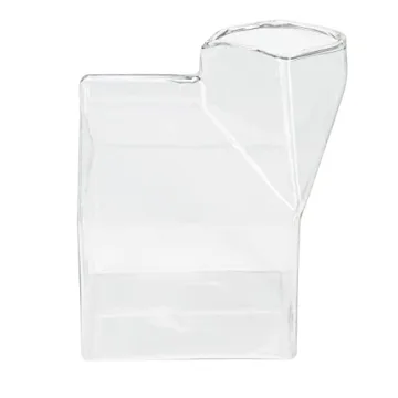 Charming 12 Ounce Glass Milk Carton for Drinks