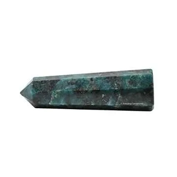 Chrome Diopside Crystal Towers ~ Natural Healing Crystal Point Obelisk for Reiki Healing and Crystal Grid (2" to 3" INCH)