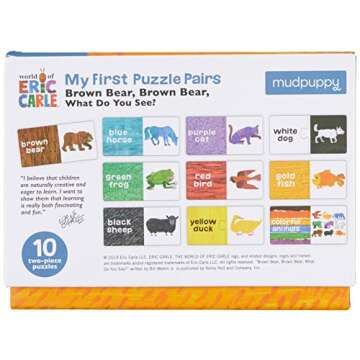 Mudpuppy The World of Eric Carle Brown Bear, Brown Bear What Do You See? My First Puzzle Pairs – G...