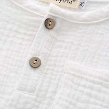 Stylish Ashmyova Boys Cotton Linen Shirt for toddlers