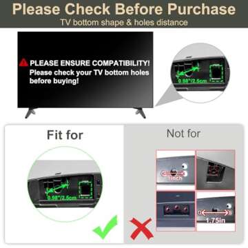 Stand for LG TV Legs Replacement, TV Stand Legs for 49 50 55 Inch LG TV 55UK6500 55UJ6540 55UM7300 5...