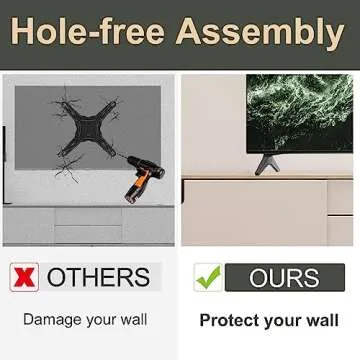 Stand for LG TV Legs Replacement, TV Stand Legs for 49 50 55 Inch LG TV 55UK6500 55UJ6540 55UM7300 55UN6900 55LJ5500UA 49UJ6300 49UK6300 49UM7300 49UN6900 50UK6300 50UK6500 50UM7300 50UN6900 wr Screws