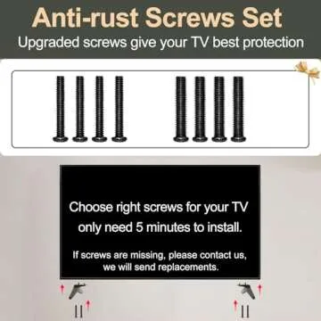 Stand for LG TV Legs Replacement, TV Stand Legs for 49 50 55 Inch LG TV 55UK6500 55UJ6540 55UM7300 55UN6900 55LJ5500UA 49UJ6300 49UK6300 49UM7300 49UN6900 50UK6300 50UK6500 50UM7300 50UN6900 wr Screws