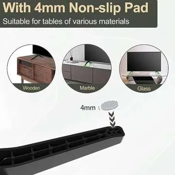 Stand for LG TV Legs Replacement, TV Stand Legs for 49 50 55 Inch LG TV 55UK6500 55UJ6540 55UM7300 55UN6900 55LJ5500UA 49UJ6300 49UK6300 49UM7300 49UN6900 50UK6300 50UK6500 50UM7300 50UN6900 wr Screws