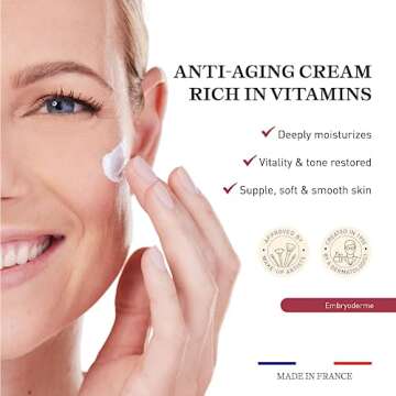 Embryolisse Embryoderme Anti-Aging Face Cream. Anti Aging Firming Moisturizer for Face and Neck, Formulated with Shea Butter, Aloe, Collagen and Elastin. For Dry and Mature Skin, 2.54 Fl Oz