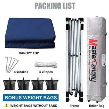 MASTERCANOPY 10x10 Pop-up Canopy Tent for Outdoor Events