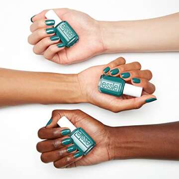 essie UnGuilty Pleasures Vegan Nail Polish in Teal Green