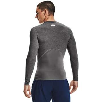 Under Armour Men's Armour HeatGear Compression Long-Sleeve T-Shirt - Carbon Heather