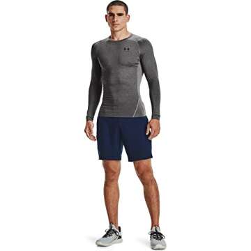 Under Armour Men's HeatGear Compression T-Shirt - Carbon Heather